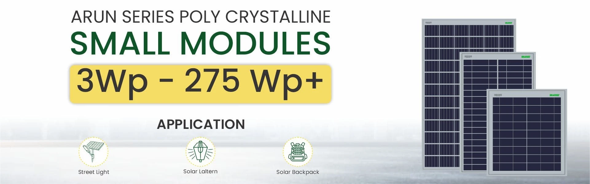 Small Solar Modules